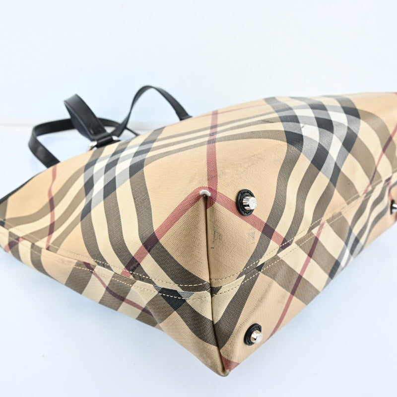 Burberry Nova Check Hand Bag Pvc