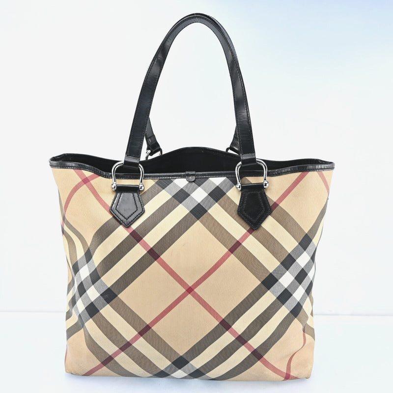 Burberry Nova Check Hand Bag Pvc