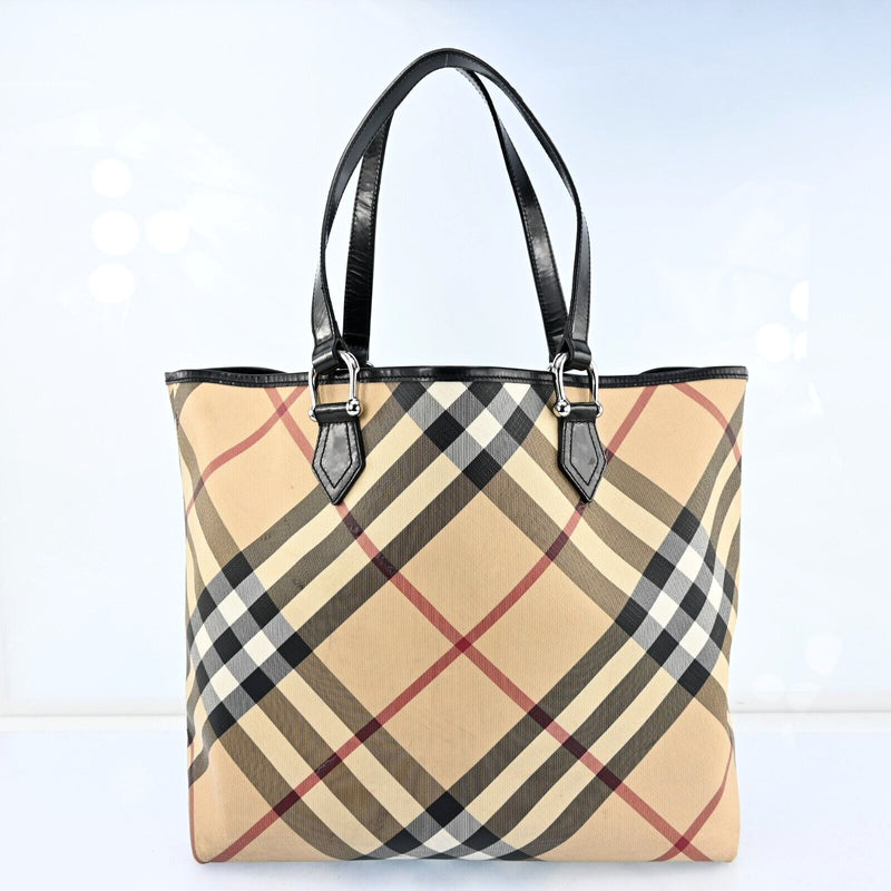 Burberry Nova Check Hand Bag Pvc