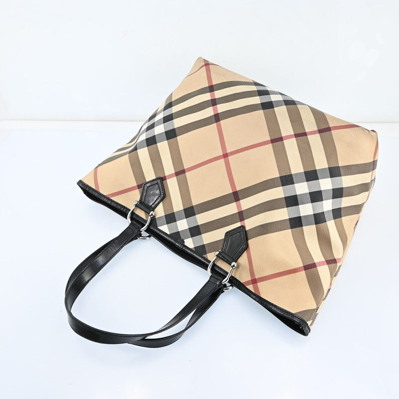 Burberry Nova Check Hand Bag Pvc