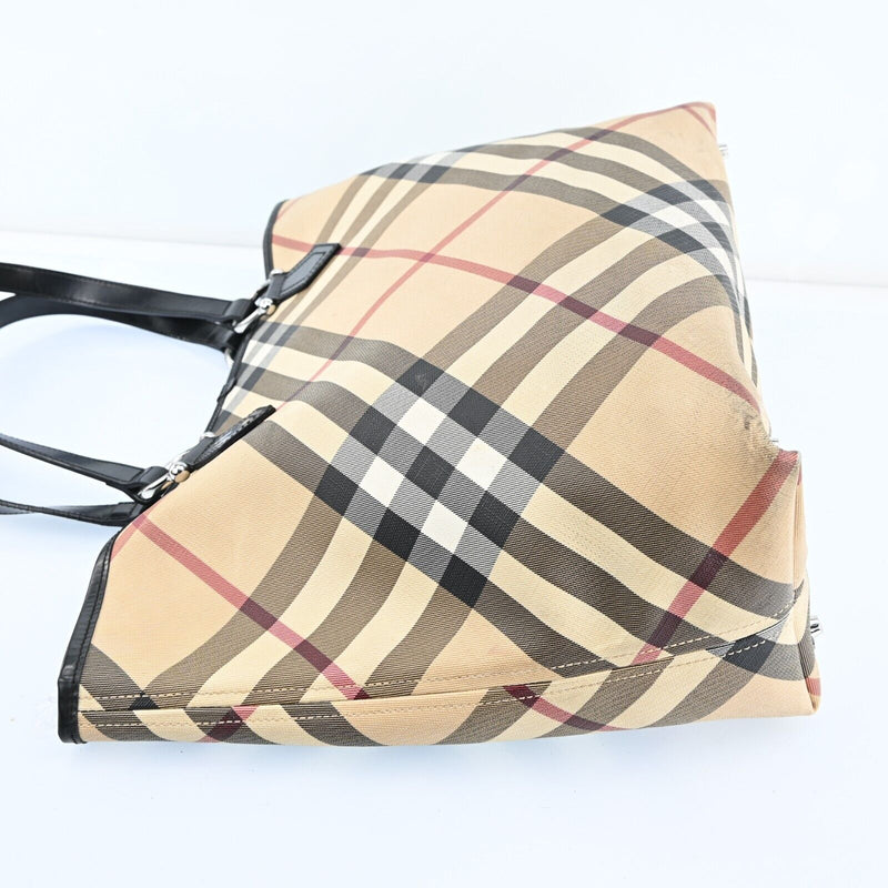 Burberry Nova Check Hand Bag Pvc