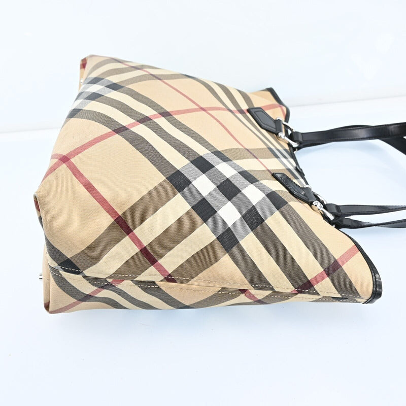 Burberry Nova Check Hand Bag Pvc