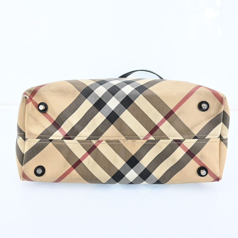 Burberry Nova Check Hand Bag Pvc