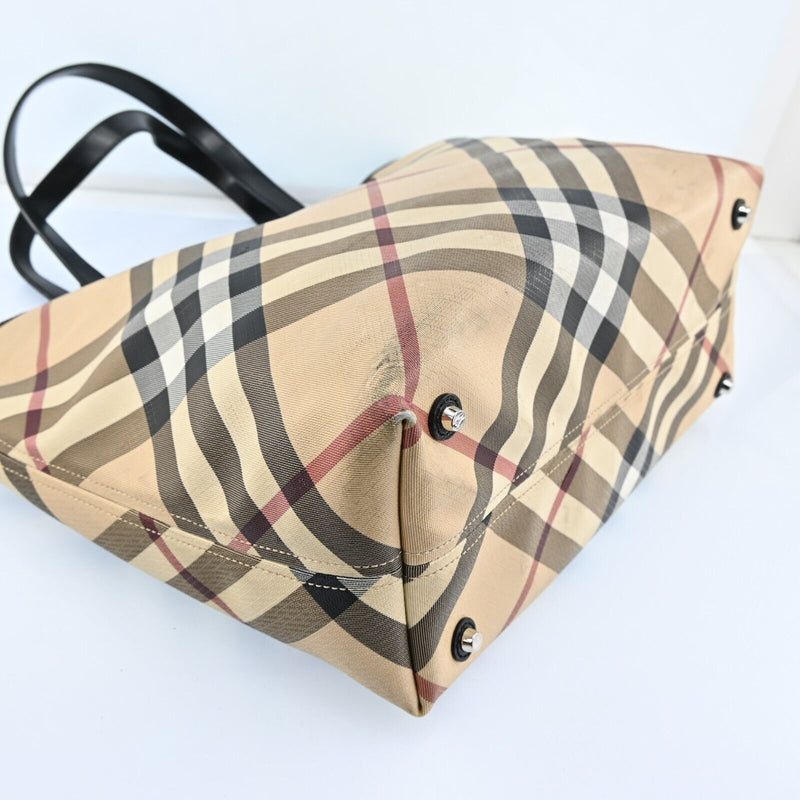 Burberry Nova Check Hand Bag Pvc