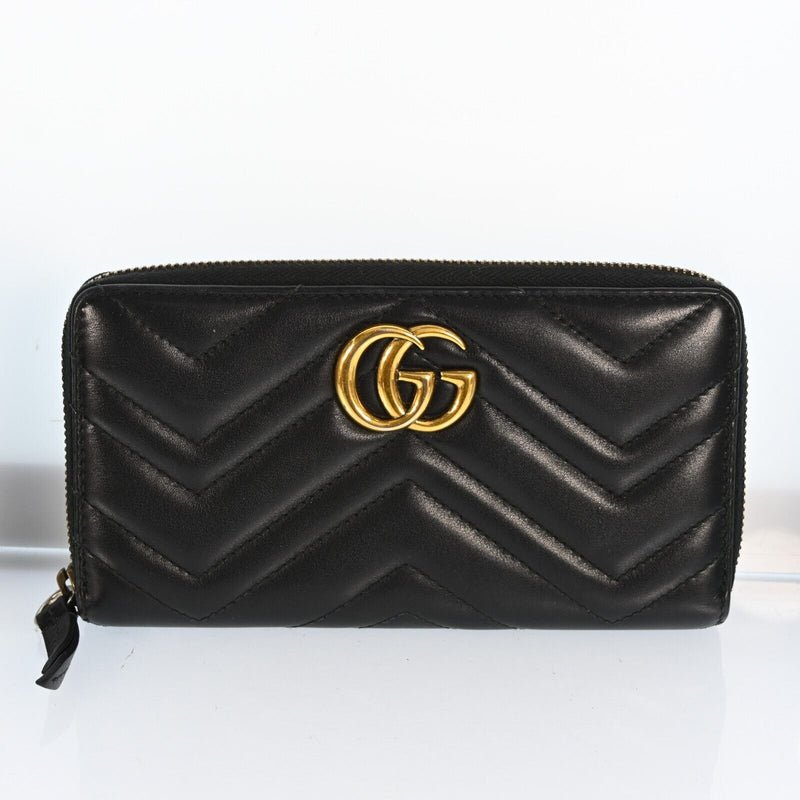 Gucci Gg Marmont Round Zipper Long