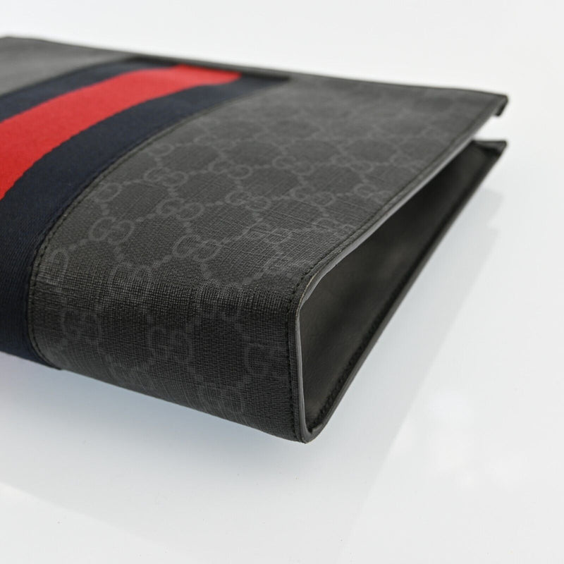 Gucci Gg Supreme Webbing Line Clutch Bag