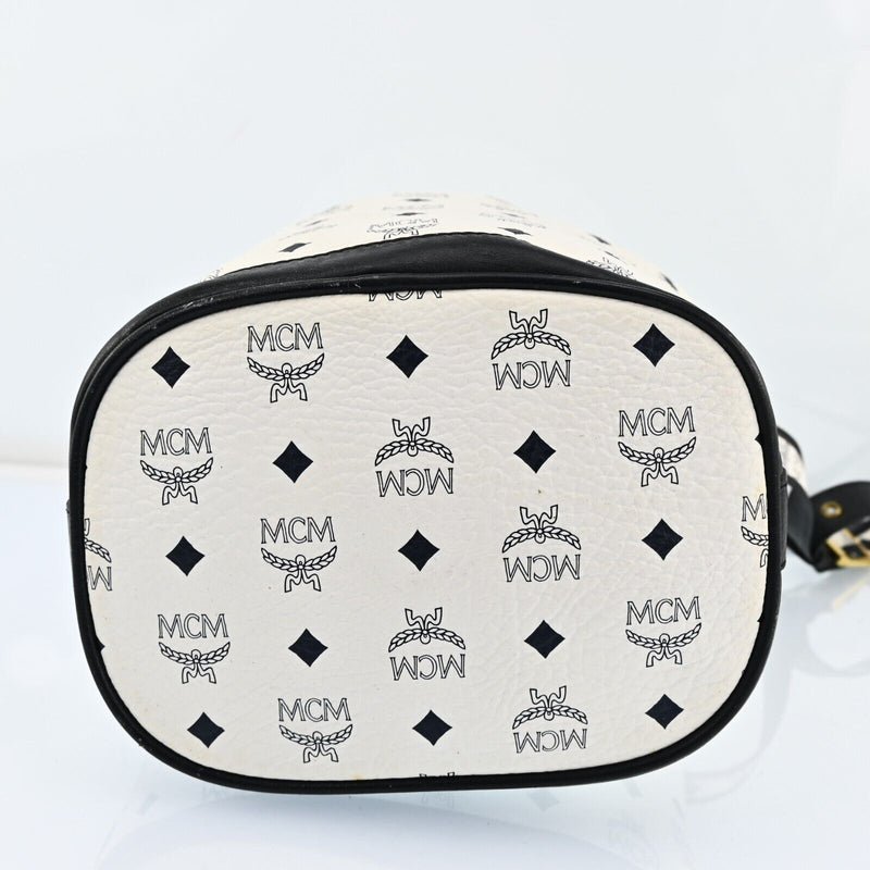 Mcm Visetos Leather Drawstring