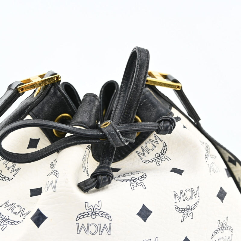 Mcm Visetos Leather Drawstring