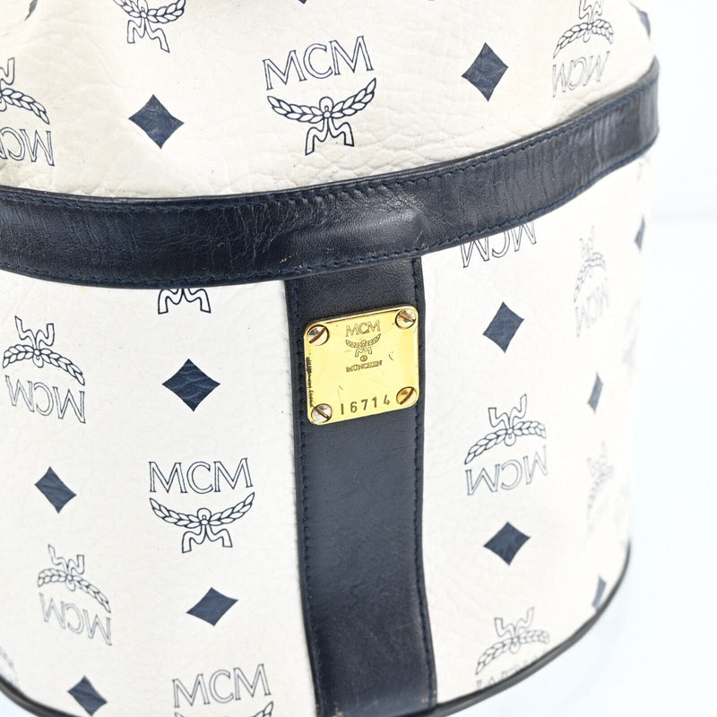 Mcm Visetos Leather Drawstring