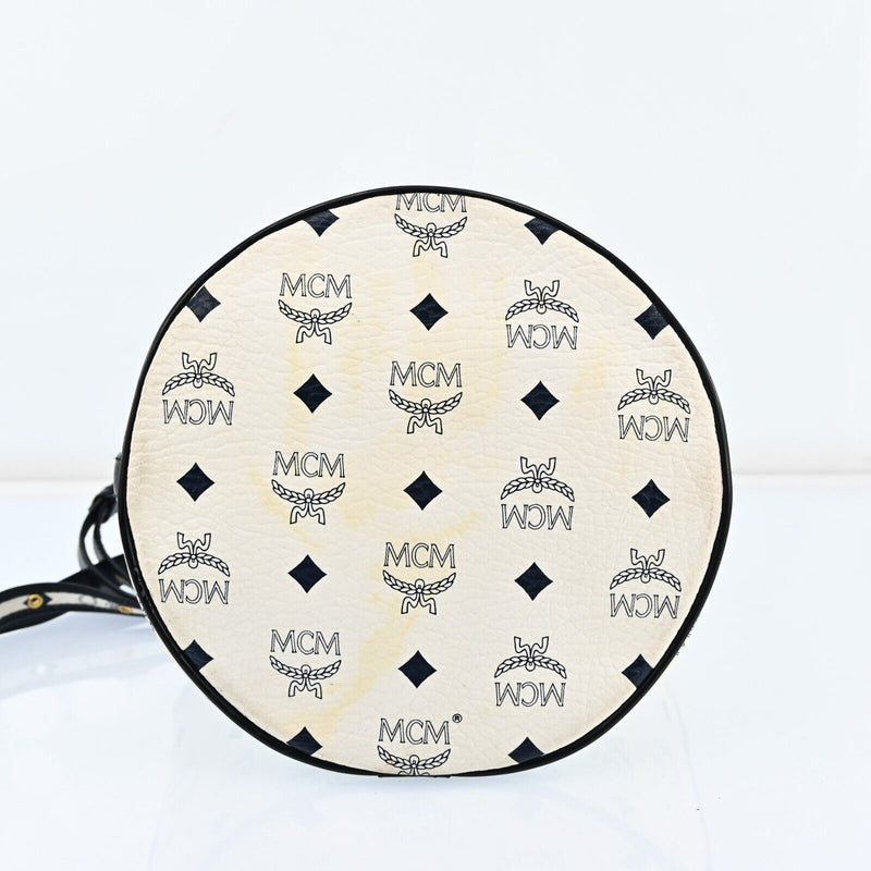 Mcm Visetos Leather Drawstring