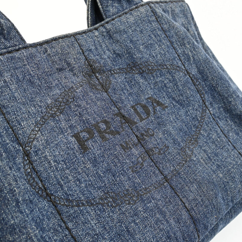 Prada Logos Canapa Canvas Hand Bag