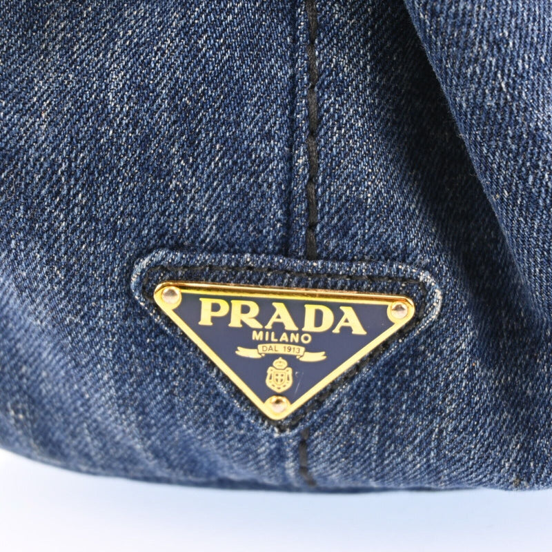 Prada Logos Canapa Canvas Hand Bag