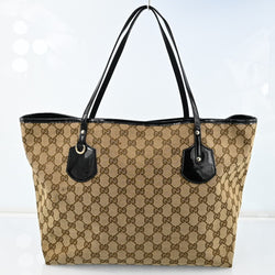 Gucci Gg Canvas Tote Bag Beige