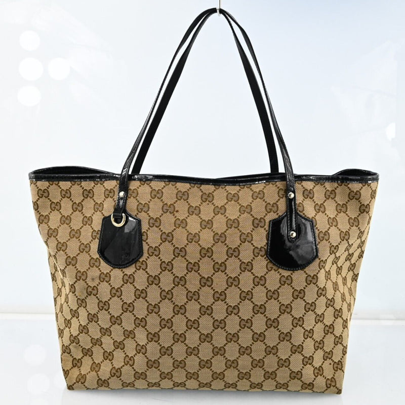 Gucci Gg Canvas Tote Bag Beige