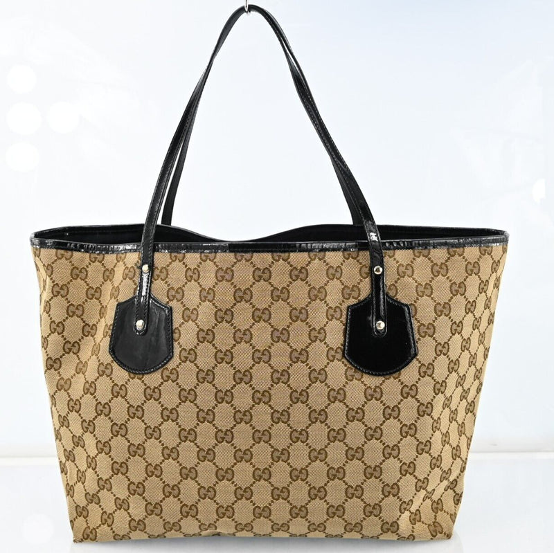 Gucci Gg Canvas Tote Bag Beige