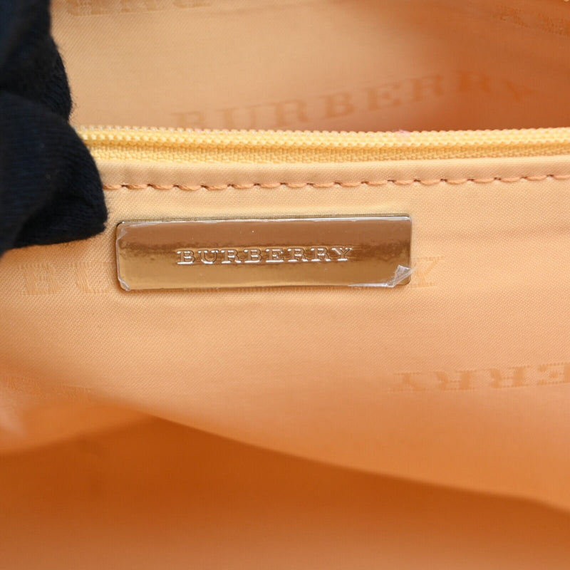 Burberry Hand Bag Canvas Leather