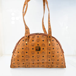 Mcm Visetos Leather Tote Shoulder