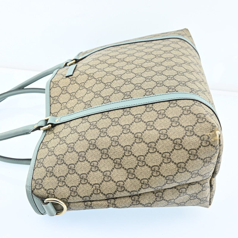 Gucci Gg Supreme Tote Bag Pvc Leather