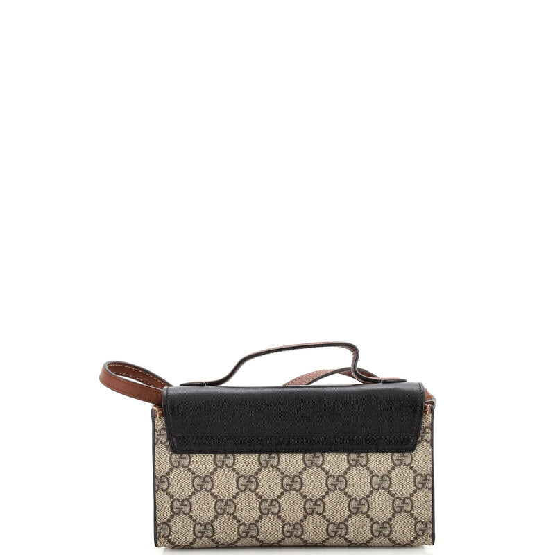 Gucci Padlock Top Handle Bag Gg Coated