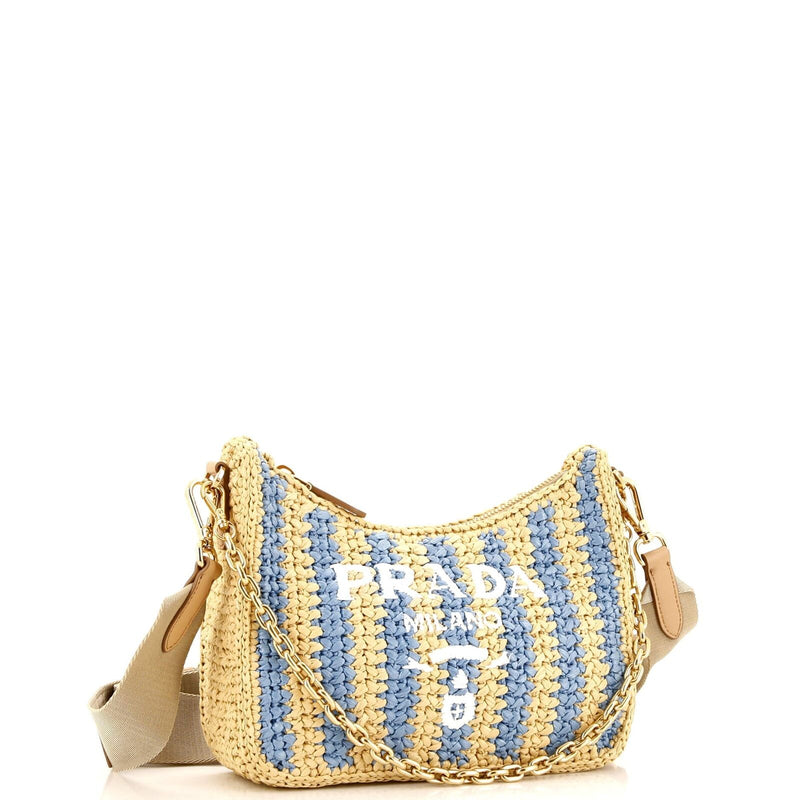 Prada Re-Edition Shoulder Bag Raffia