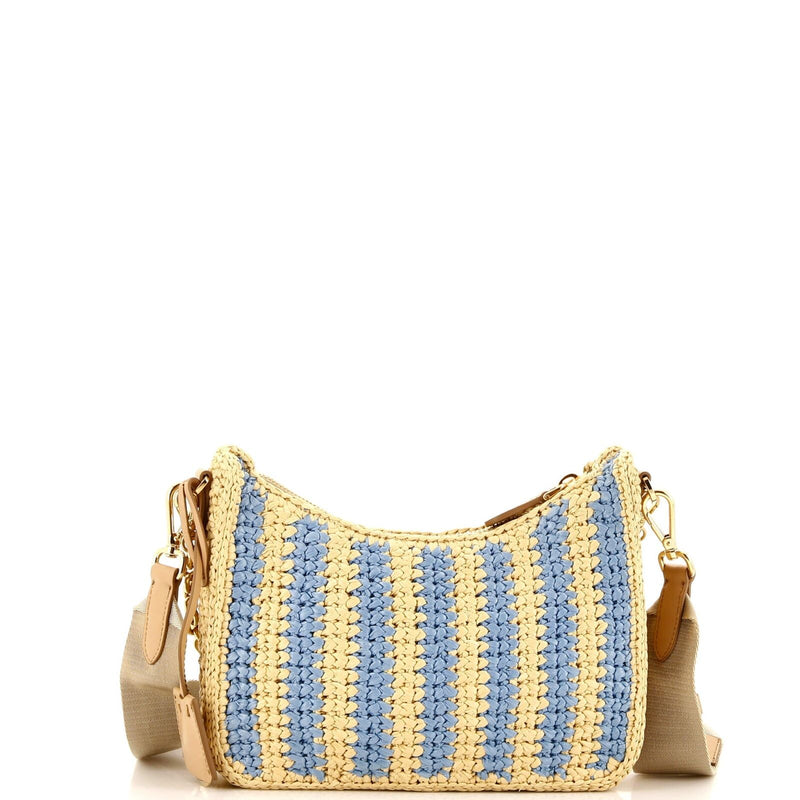 Prada Re-Edition Shoulder Bag Raffia