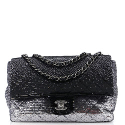 Chanel Cc Flap Bag Quilted Ombre Sequins