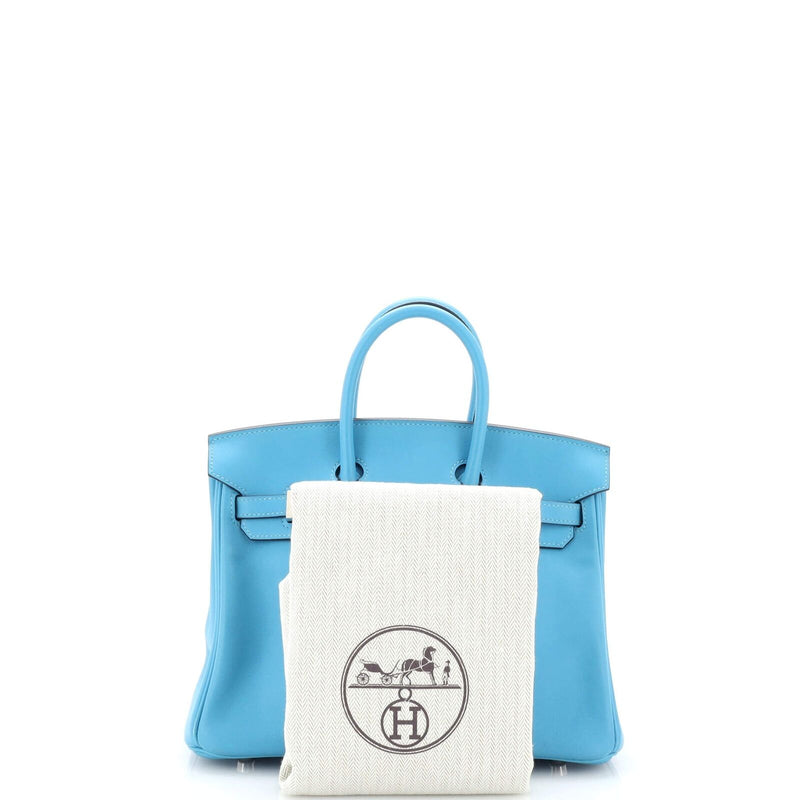 Hermes Birkin Handbag Blue Swift With