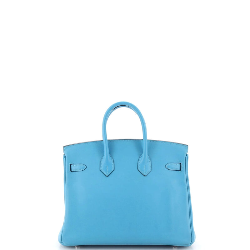 Hermes Birkin Handbag Blue Swift With