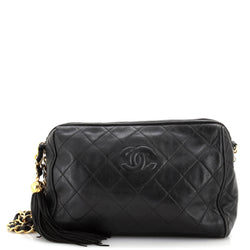 Chanel Vintage Diamond Cc Camera Bag