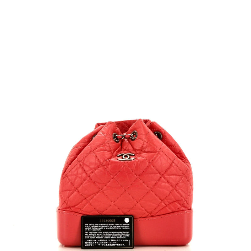 Chanel Gabrielle Backpack Quilted Aged