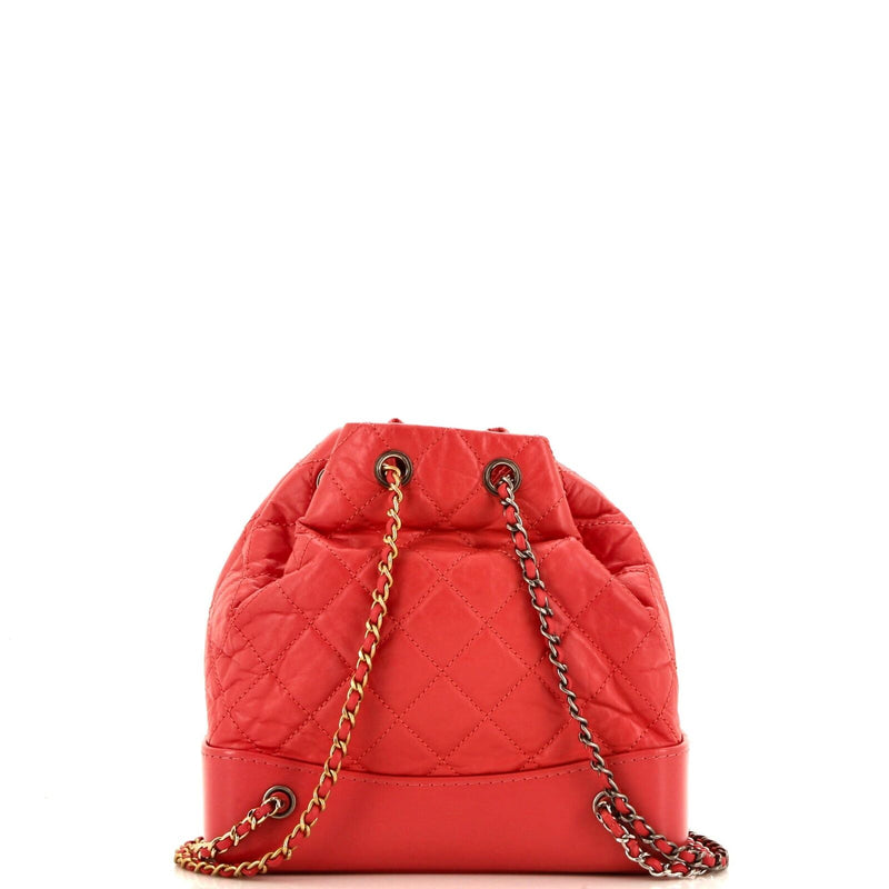 Chanel Gabrielle Backpack Quilted Aged