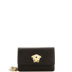 Versace Medusa Chain Clutch Leather