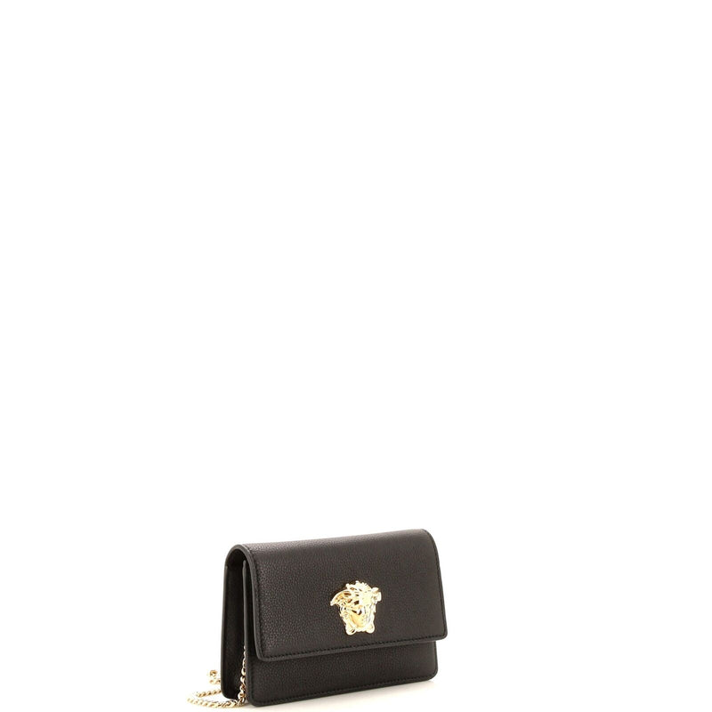 Versace Medusa Chain Clutch Leather