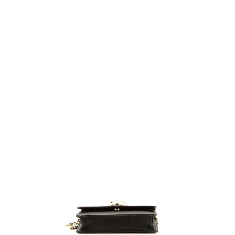 Versace Medusa Chain Clutch Leather