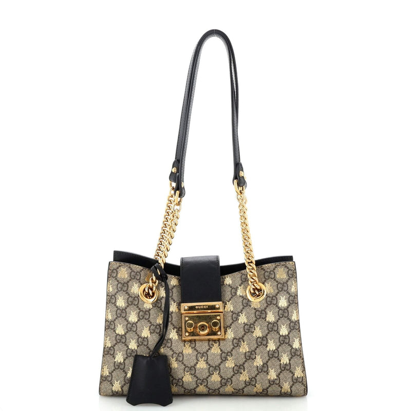 Gucci Padlock Chain Tote Printed Gg