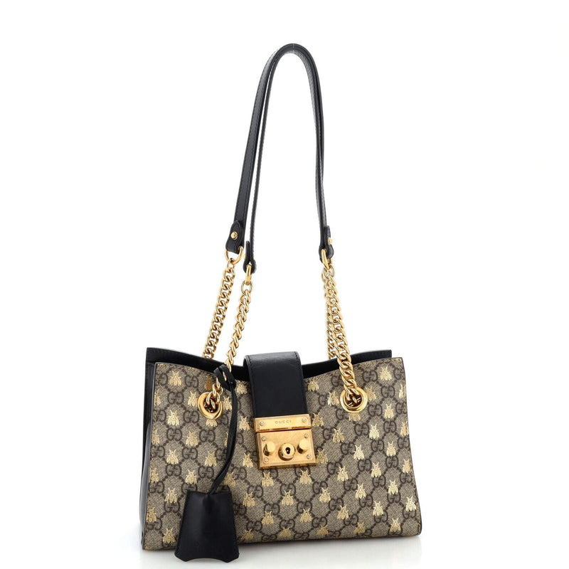 Gucci Padlock Chain Tote Printed Gg