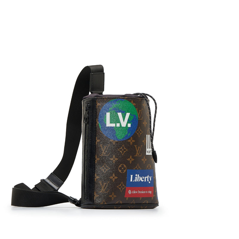 Louis Vuitton Chalk Sling Bag Brown