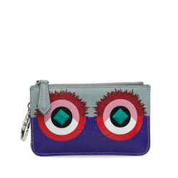 Fendi Monster Key Pouch Blue Calf