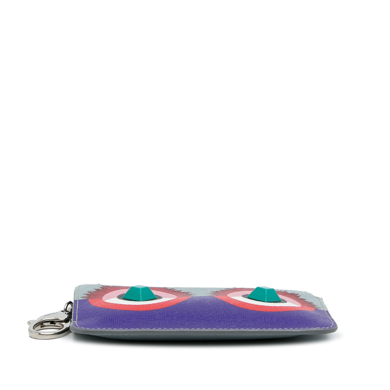 Fendi Monster Key Pouch Blue Calf