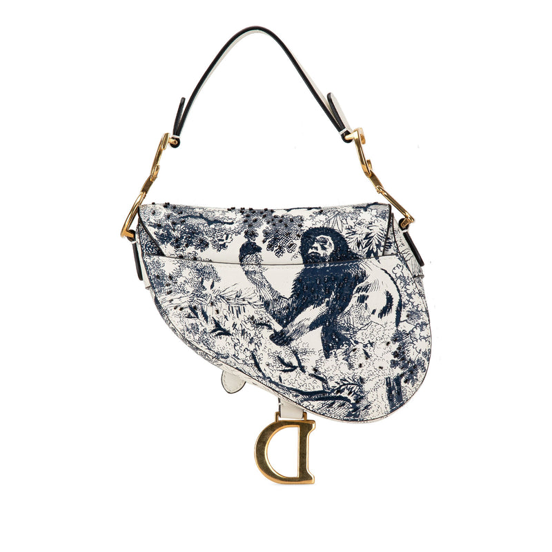 Dior Mini Calfskin Toile De Jouy