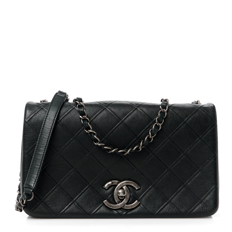 Chanel Calfskin Diamond Embossed New