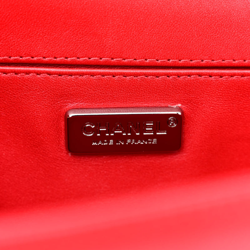 Chanel Lizard Medium Boy Flap Red