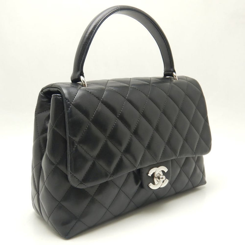 Chanel Handbag Top Handle Bag Lambskin