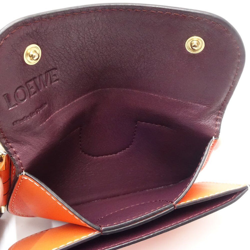 Loewe Mini Wallet Gate Leather Tri-Fold