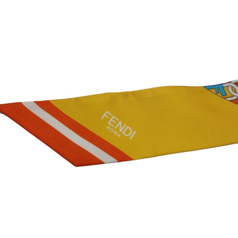 Fendi Wrappy Scarf Silk Orange