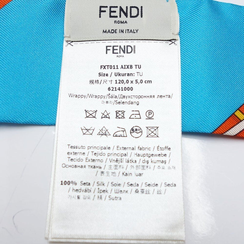 Fendi Wrappy Scarf Silk Orange