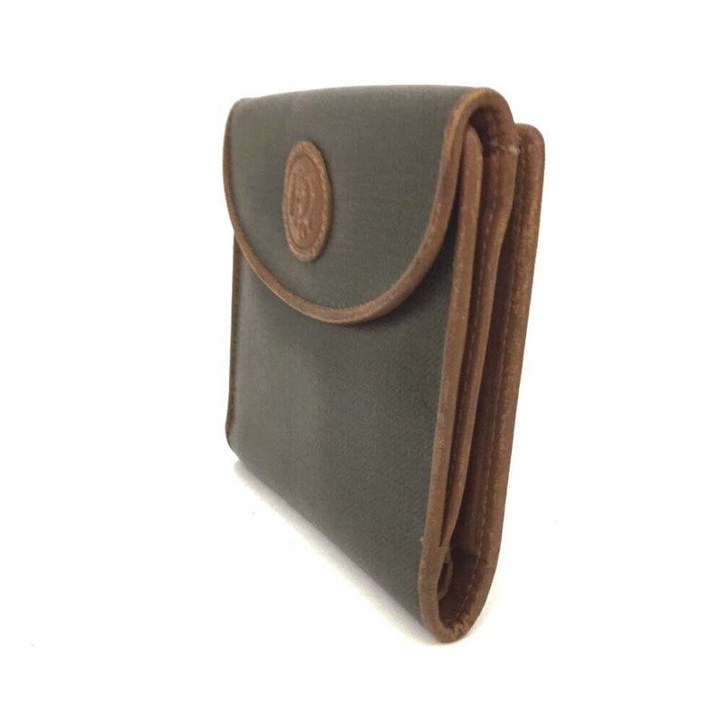 Christian Dior Logo Pvc Leather Bifold