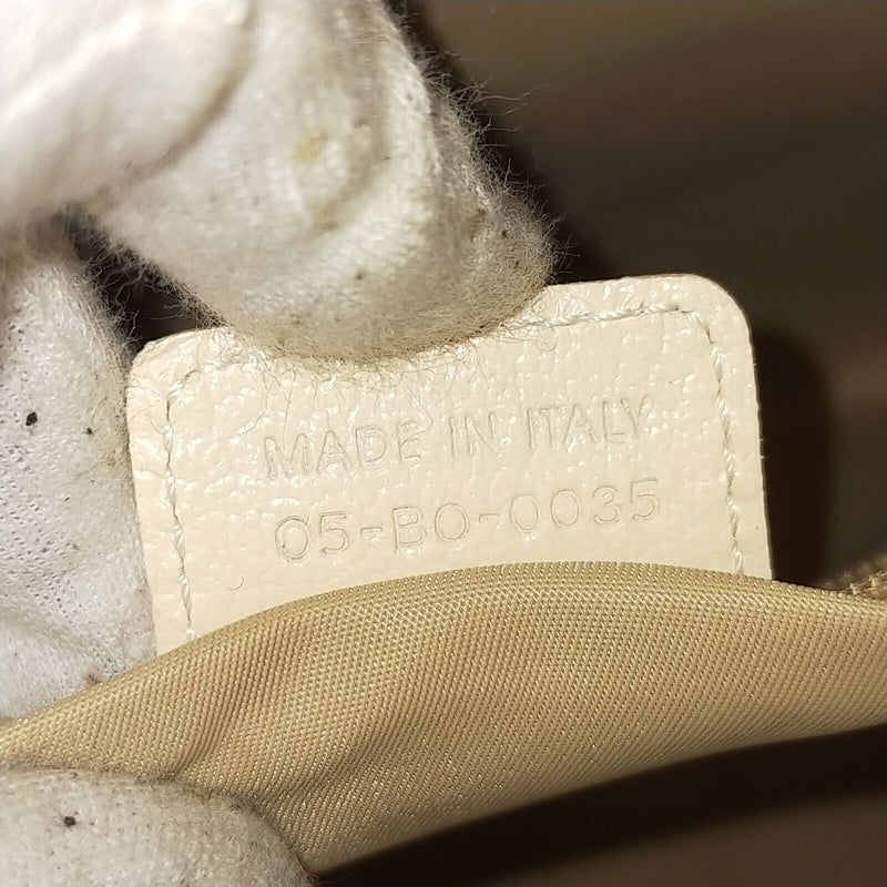 Christian Dior Hand Bag Beige Canvas