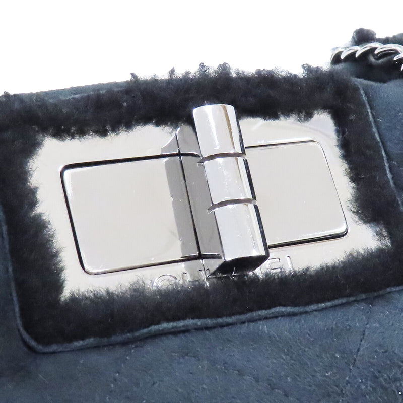 Chanel Black Shearling Quilted