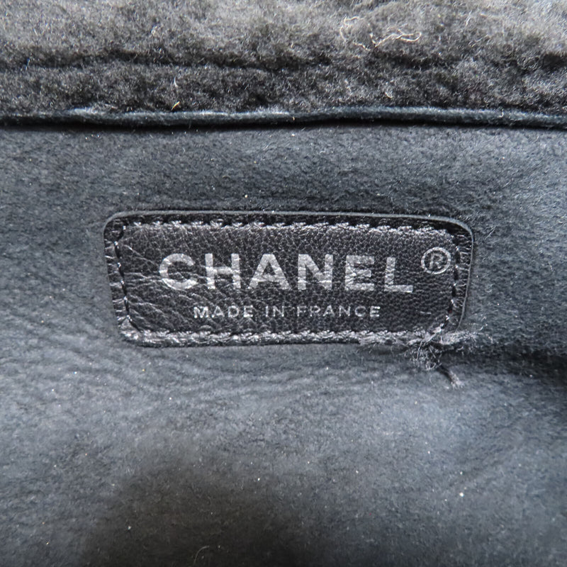 Chanel Black Shearling Quilted